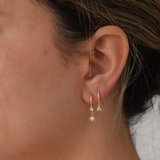 Petal Hoops - 14K Gold Plated