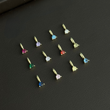 Petite Birthstone Charm - 14K Gold Plated