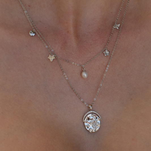 Seasons Charm Necklace - Sterling Silver