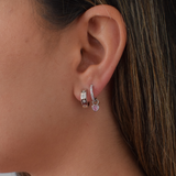 Lily Hoops - Sterling Silver