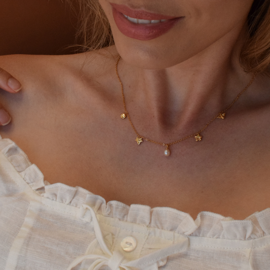 Seasons Charm Necklace - 14k Gold Vermeil