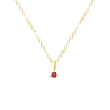 Petite Birthstone Charm - 14K Gold Plated