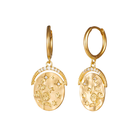 Seasons Amulet Earrings - 14k Gold Vermeil