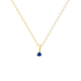 Petite Birthstone Charm - 14K Gold Plated