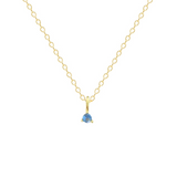 Petite Birthstone Charm - 14K Gold Plated