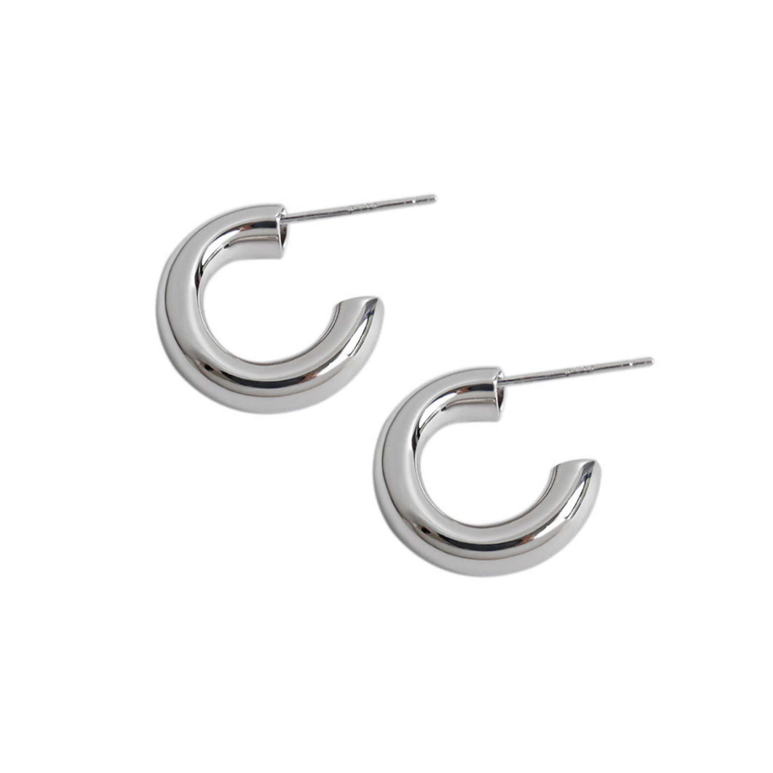 Sterling silver hoop earrings from the Samantha collection