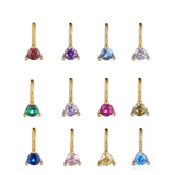 Petite Birthstone Charm - 14K Gold Plated