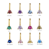 Petite Birthstone Charm - 14K Gold Plated