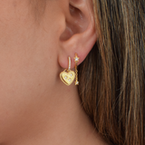 Heart Open Huggies - 14K Gold Plated