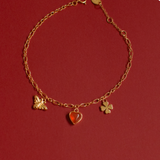 Duo Link Bracelet - 14K Gold PVD Plated