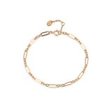 Deco Link Bracelet - 14K Gold PVD Plated