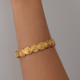 Spiral Bangle - 18K Gold Plated Stainless Steel