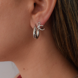 Mini Angelina Hoops - Sterling Silver