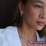 Trina Hoops - Sterling Silver