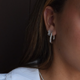 Trina Hoops - Sterling Silver