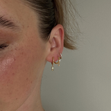 Opal Hoops - 14K Gold Plated