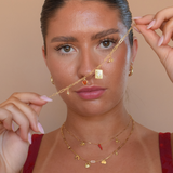 Deco Link Necklace - 14K Gold PVD Plated