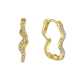 Ziggy Hoops - 14K Gold Plated