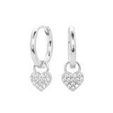 Love Lock Hoops - Sterling Silver
