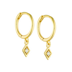 14K gold-plated Aurora Hoops with subtle detailing
