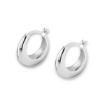 Sterling silver hoop earrings from the Isla collection