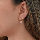 Lily Hoops - 14K Gold Plated