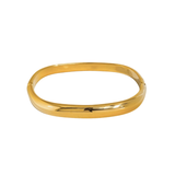 Trina Bangle - 14K Gold Stainless Steel