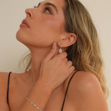 Strength Hoops - Sterling Silver