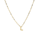 Petite Letter Necklace - 14K Gold Vermeil