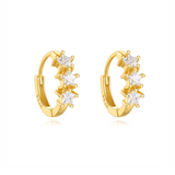 Stargaze Huggies - 14K Gold Plated