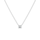 Petite Birthstone Necklace - Sterling Silver