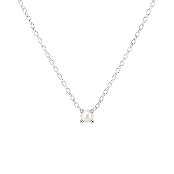 Petite Birthstone Necklace - Sterling Silver