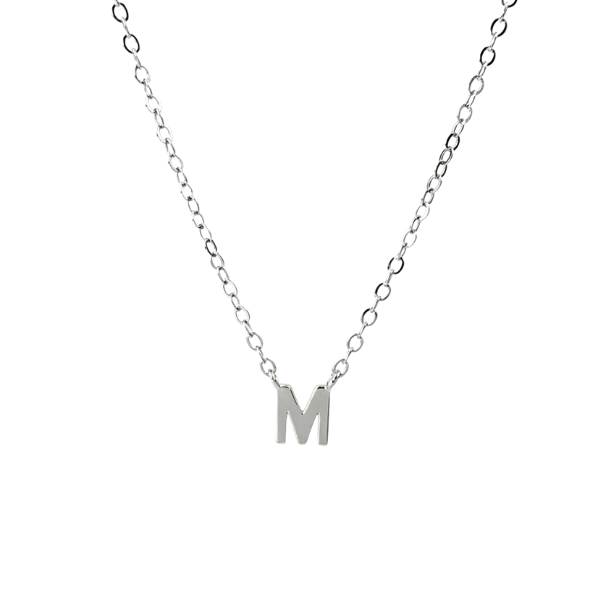Petite Letter Necklace - Sterling Silver