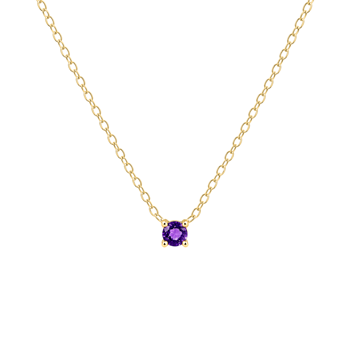 Petite Birthstone Necklace - 14K Gold Vermeil