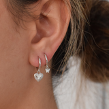 Butterfly Hoops - Sterling Silver