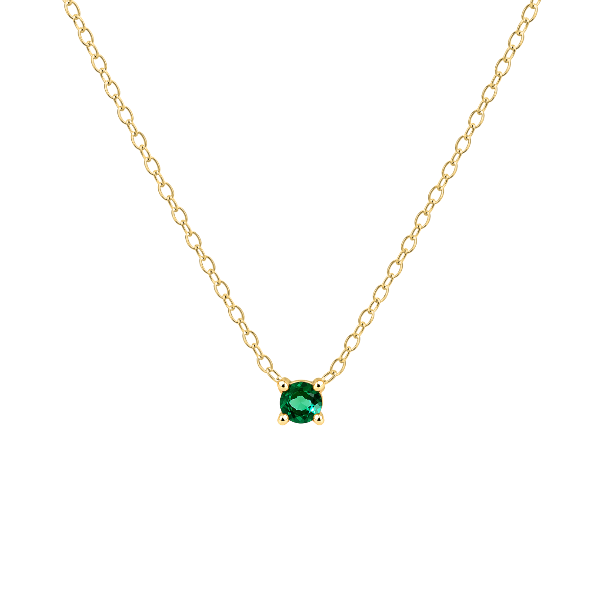 Petite Birthstone Necklace - 14K Gold Vermeil