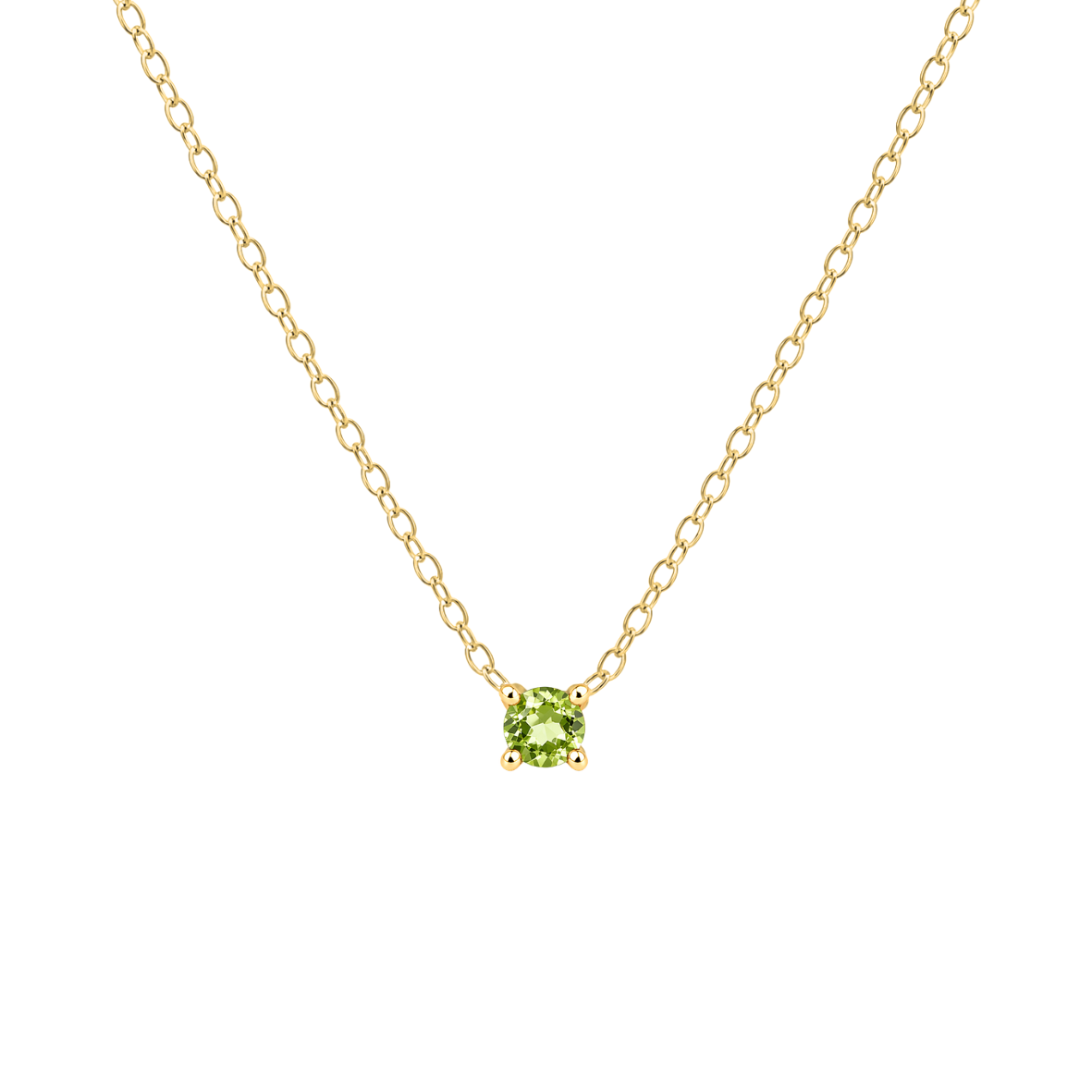 Petite Birthstone Necklace - 14K Gold Vermeil