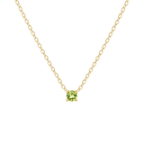 Petite Birthstone Necklace - 14K Gold Vermeil