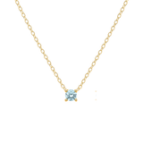 Petite Birthstone Necklace - 14K Gold Vermeil