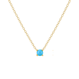 Petite Birthstone Necklace - 14K Gold Vermeil