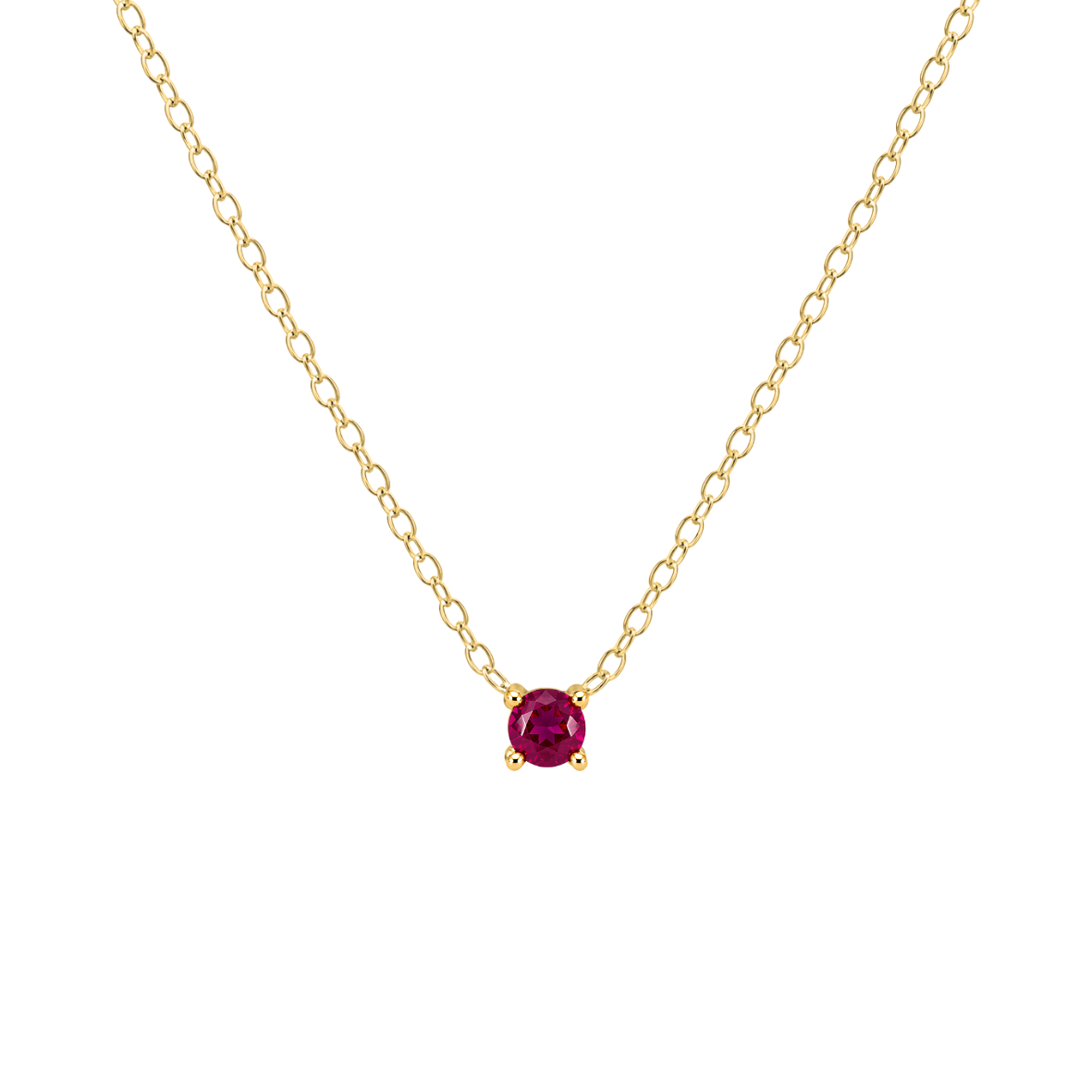 Petite Birthstone Necklace - 14K Gold Vermeil