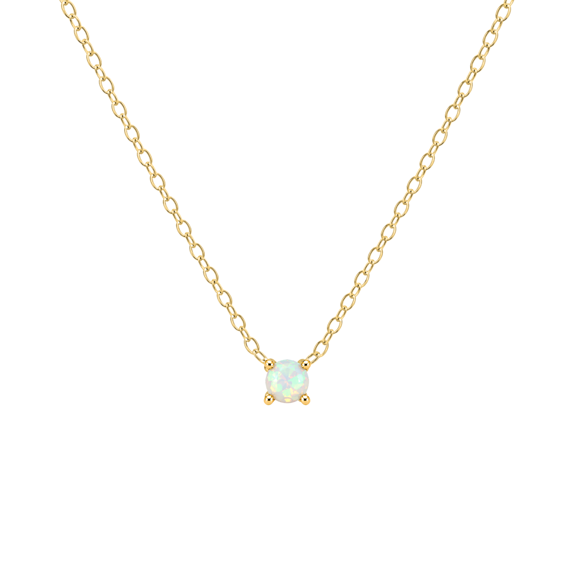 Petite Birthstone Necklace - 14K Gold Vermeil
