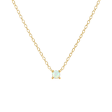 Petite Birthstone Necklace - 14K Gold Vermeil