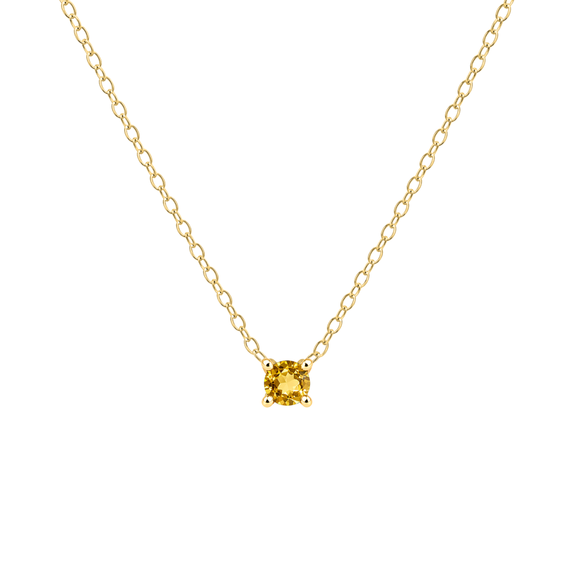 Petite Birthstone Necklace - 14K Gold Vermeil