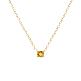 Petite Birthstone Necklace - 14K Gold Vermeil
