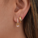 Lily Hoops - 14K Gold Plated