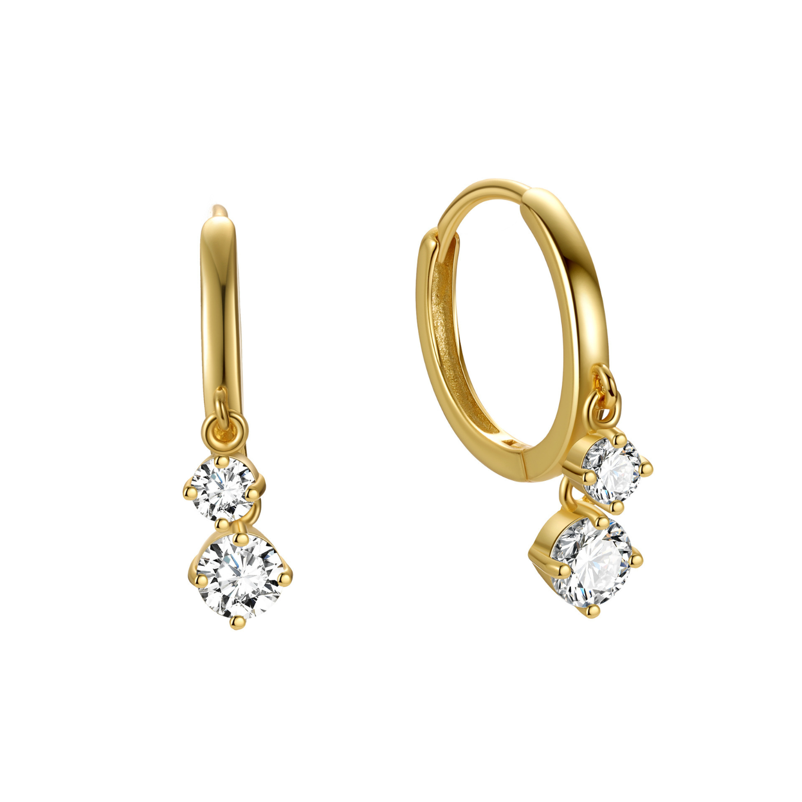 A pair of 14K gold-plated Lila Hoops earrings