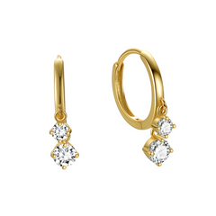A pair of 14K gold-plated Lila Hoops earrings