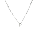 Petite Letter Necklace - Sterling Silver