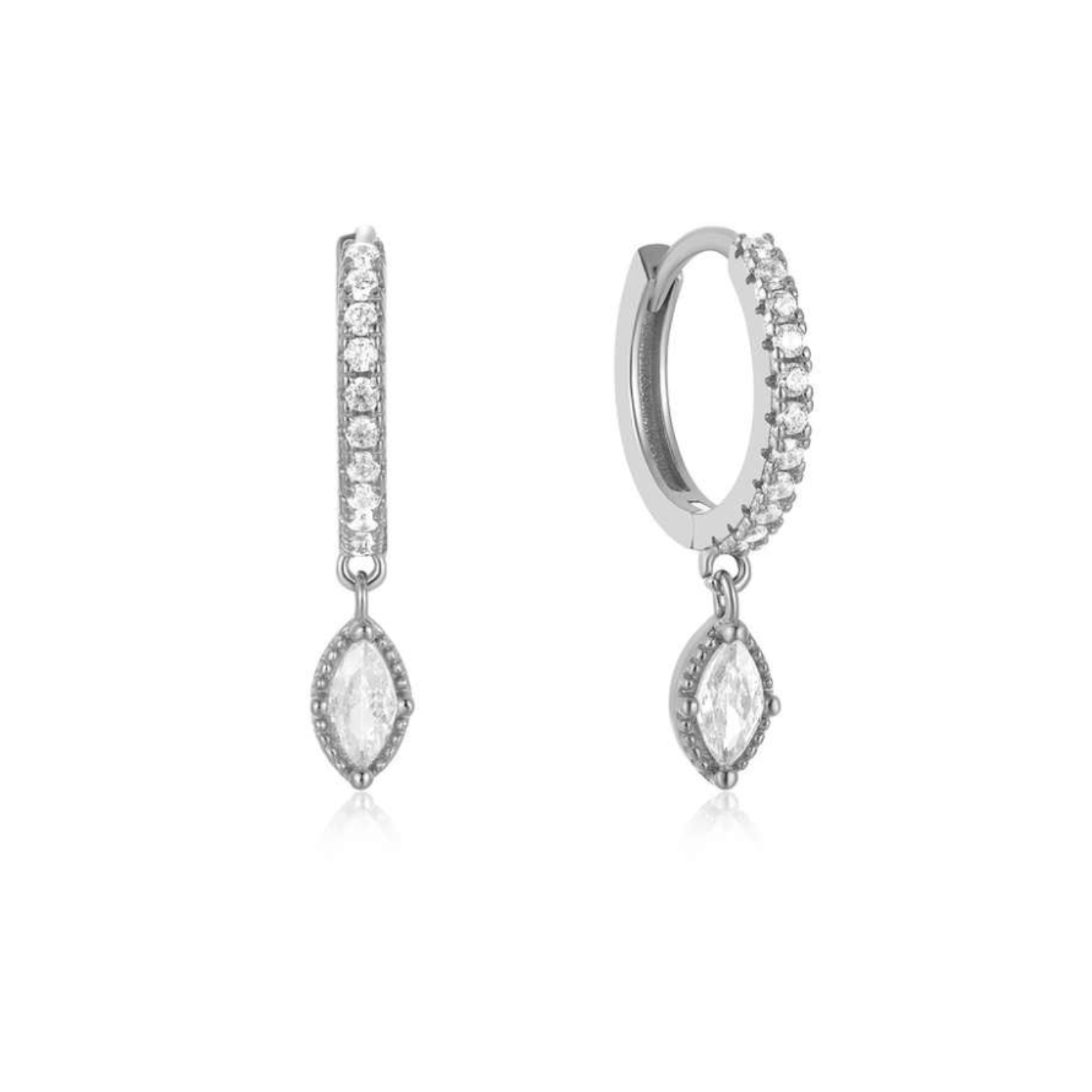 Sterling silver hoop earrings from the Lola collection